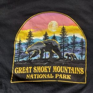Columbia Black Graphic Great Smoky Mountains National Park T-Shirt